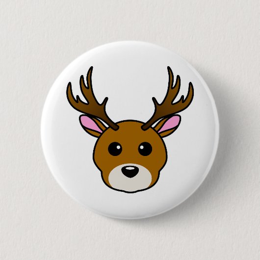 Niedlicher Cartoon Button (Vorderseite)