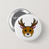 Niedlicher Cartoon Button (Vorne & Hinten)