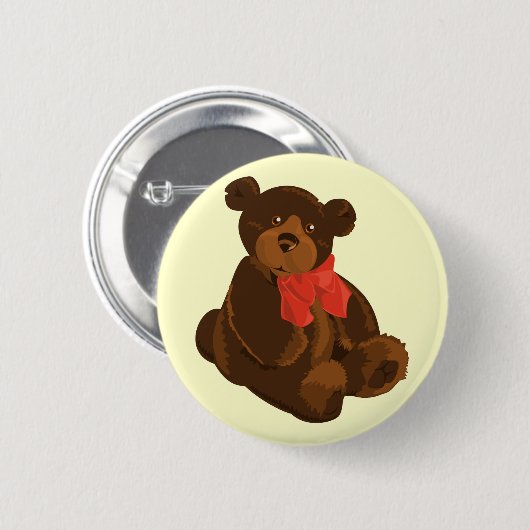 Niedlicher Cartoon Button (Vorne & Hinten)