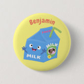 Niedlicher Cartoon Button (Vorderseite)