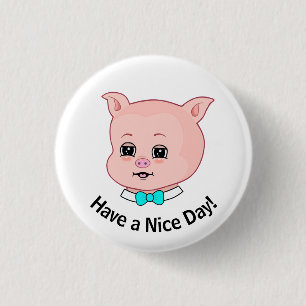 Niedlicher Cartoon Button