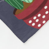 Niedlicher Cartoon Cactus Pattern Fleecedecke (Ecke)