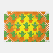 Niedlicher Cartoon Cactus Pattern Fußmatte (Vorderseite)