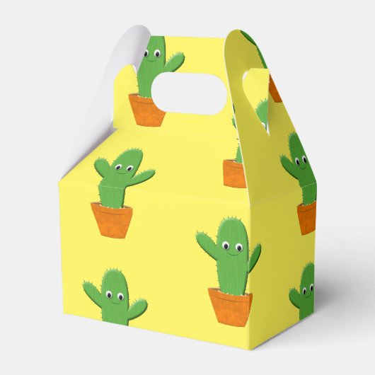 Niedlicher Cartoon Cactus Pattern Geschenkschachtel (Vorderseite)
