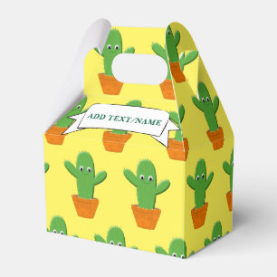 Niedlicher Cartoon Cactus Pattern Individuelle Nam Geschenkschachtel