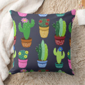 Niedlicher Cartoon Cactus Pattern Kissen (Decke)