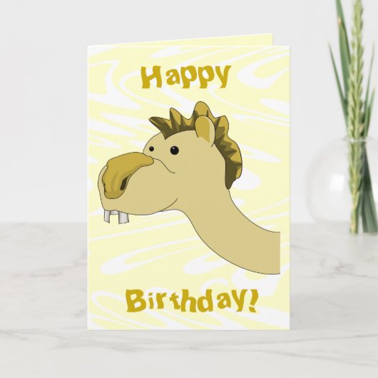 Niedlicher Cartoon Camel. Geburtstag Karte (Vorderseite)