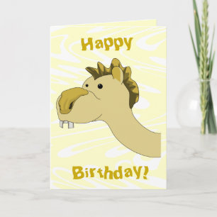 Niedlicher Cartoon Camel. Geburtstag Karte