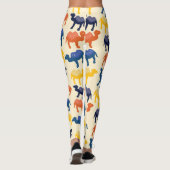 Niedlicher Cartoon Camels Muster Leggings (Rückseite)