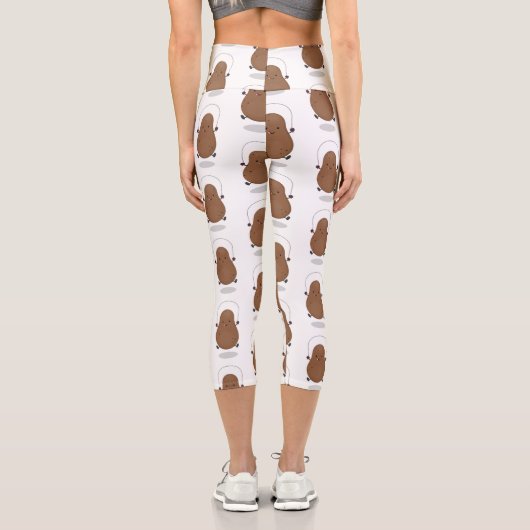 Niedlicher Cartoon Capri Leggings (Rückseite)