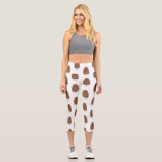 Niedlicher Cartoon Capri Leggings (Vorderseite)