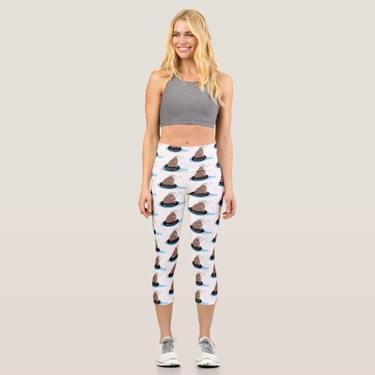 Niedlicher Cartoon Capri Leggings (Vorderseite)