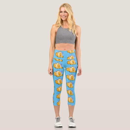 Niedlicher Cartoon Capri Leggings (Vorderseite)