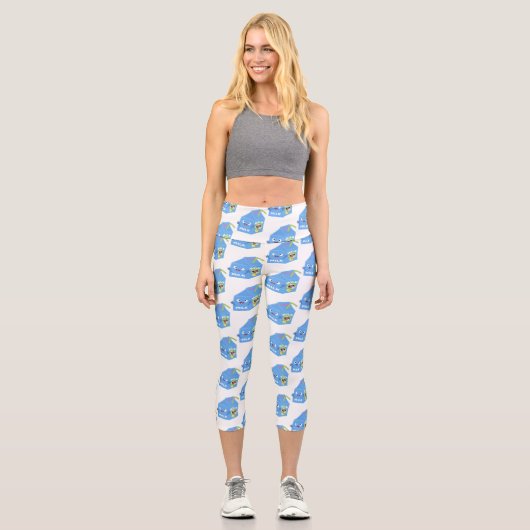 Niedlicher Cartoon Capri Leggings (Vorderseite)