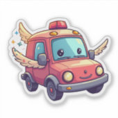 Niedlicher Cartoon Car Sticke Aufkleber (Vorderseite)