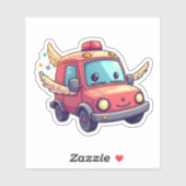 Niedlicher Cartoon Car Sticke Aufkleber (Blatt)