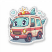 Niedlicher Cartoon Car Sticke Aufkleber (Vorderseite)