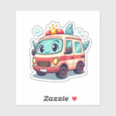 Niedlicher Cartoon Car Sticke Aufkleber (Blatt)