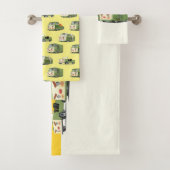 Niedlicher Cartoon Cars Lineup Badhandtuch Set (Insitu)