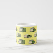 Niedlicher Cartoon Cars Lineup Espressotasse (Vorderseite)