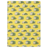 Niedlicher Cartoon Cars Lineup Klemmbrett (Rückseite)