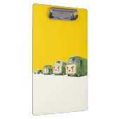 Niedlicher Cartoon Cars Lineup Klemmbrett (Rechts)