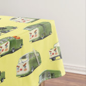 Niedlicher Cartoon Cars Lineup Tischdecke (Beispiel)