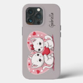 Niedlicher Cartoon Cat Lovers Herzlich Willkommen Case-Mate iPhone Hülle (Rückseite)