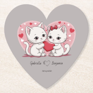 Niedlicher Cartoon Cat Lovers Herzlich Willkommen  Untersetzer