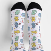 Niedlicher Cartoon Cat Pattern Crew Socken (Oben)