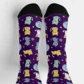 Niedlicher Cartoon Cat Pattern Crew Socken (Oben)