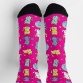 Niedlicher Cartoon Cat Pattern Crew Socken (Oben)