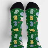 Niedlicher Cartoon Cat Pattern Crew Socken (Oben)
