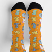 Niedlicher Cartoon Cat Pattern Crew Socken (Oben)