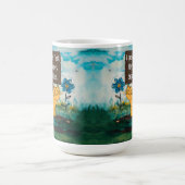 Niedlicher Cartoon Cat Shame Sign Funny Phrase Kaffeetasse (Mittel)