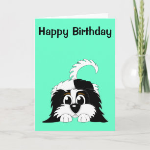 Niedlicher Cartoon Cavachon Karte
