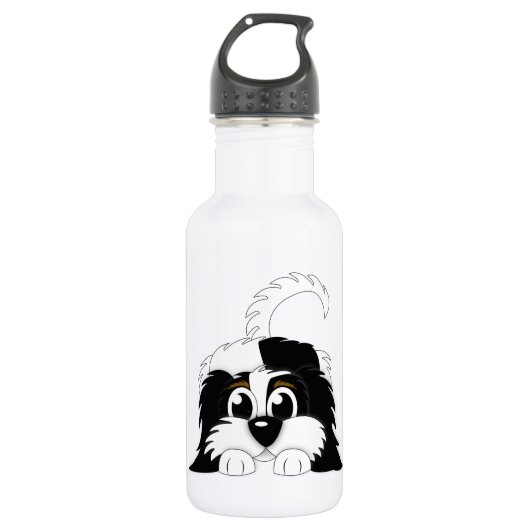 Niedlicher Cartoon Cavachon Trinkflasche (Vorderseite)