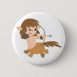 Niedlicher Cartoon Centaur Sagittarier Button Abze