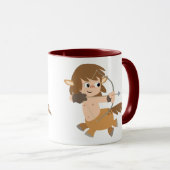 Niedlicher Cartoon Centaur Sagittarier Tasse (VorderseiteRechts)