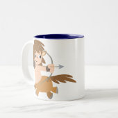 Niedlicher Cartoon Centaur Sagittarier Tasse (Vorderseite Links)