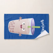 Niedlicher Cartoon-Charakter Badhandtuch Set (Handtuch)