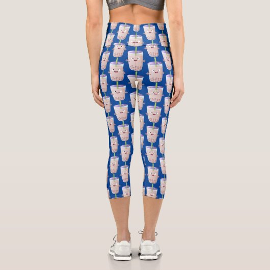 Niedlicher Cartoon-Charakter Capri Leggings (Rückseite)