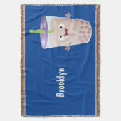 Niedlicher Cartoon-Charakter Decke (Vorderseite Vertikal)