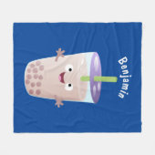 Niedlicher Cartoon-Charakter Fleecedecke (Vorderseite (Horizontal))