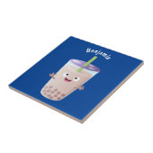 Niedlicher Cartoon-Charakter Fliese (Seite)