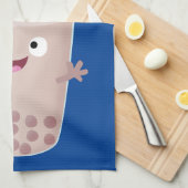 Niedlicher Cartoon-Charakter Geschirrtuch (Viertel Falte)