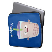 Niedlicher Cartoon-Charakter Laptopschutzhülle (Vorderseite Links)