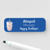 Niedlicher Cartoon-Charakter Namensschild (Beispiel)