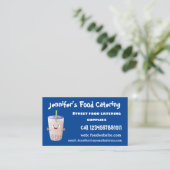 Niedlicher Cartoon-Charakter Visitenkarte (Stehend Vorderseite)