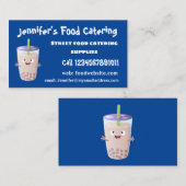 Niedlicher Cartoon-Charakter Visitenkarte (Vorne/Hinten)